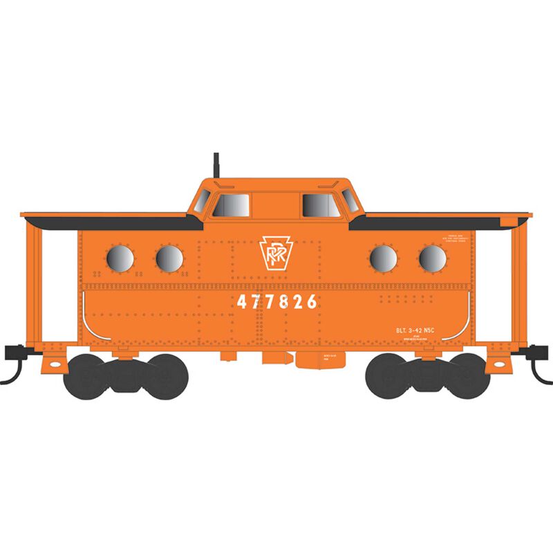 HO N5c Caboose, PRR Focal Orange #477906