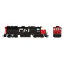 HO EMD GP40 Locomotive with DCC & Sound, CN - Large Noodle: #4015