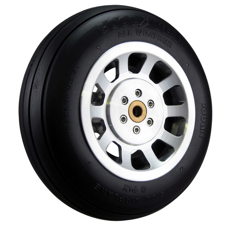 Scale P-51 Aluminum Wheel 5" (1)