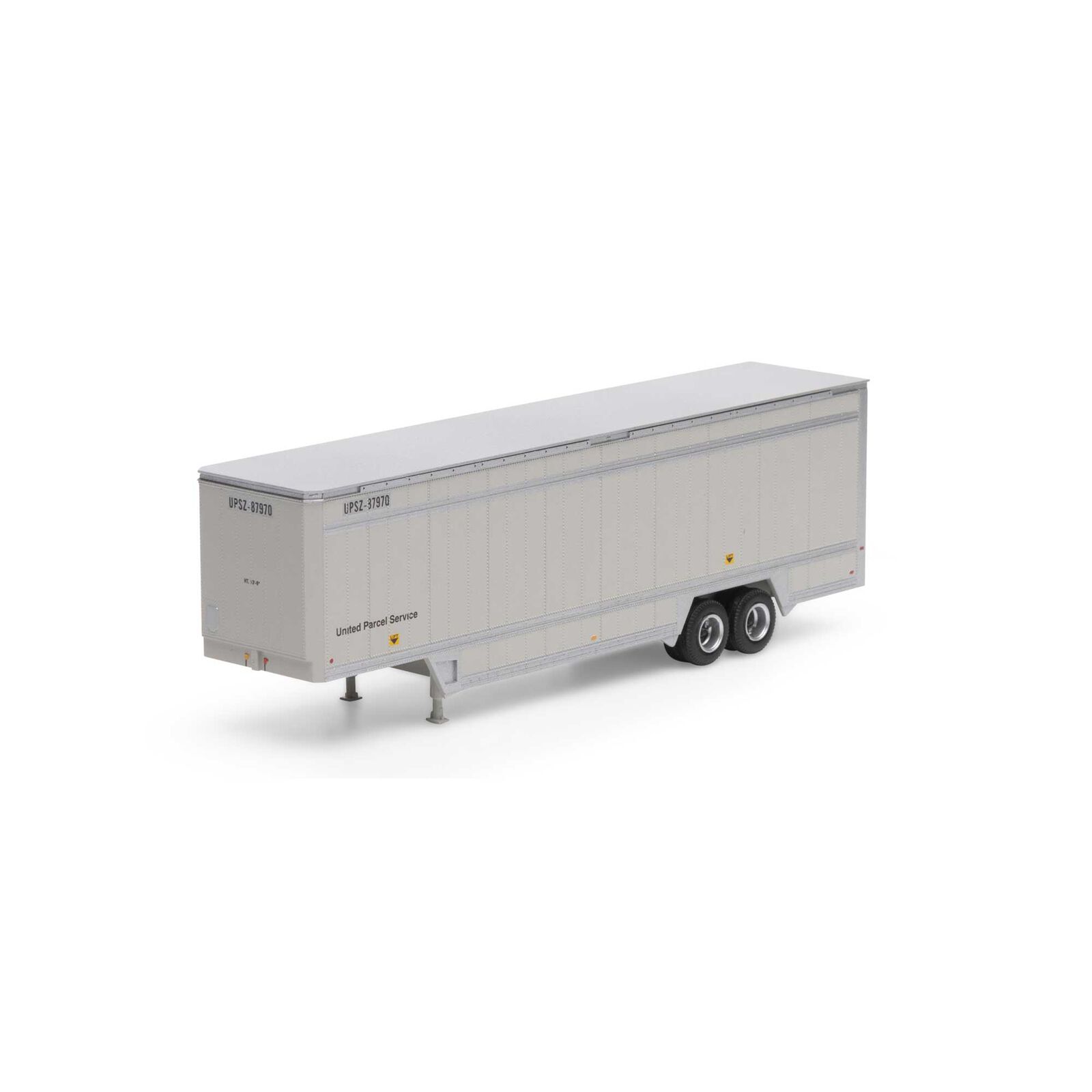 HO 40' Drop Sill Parcel Trailer, UPS/No Logo #87970