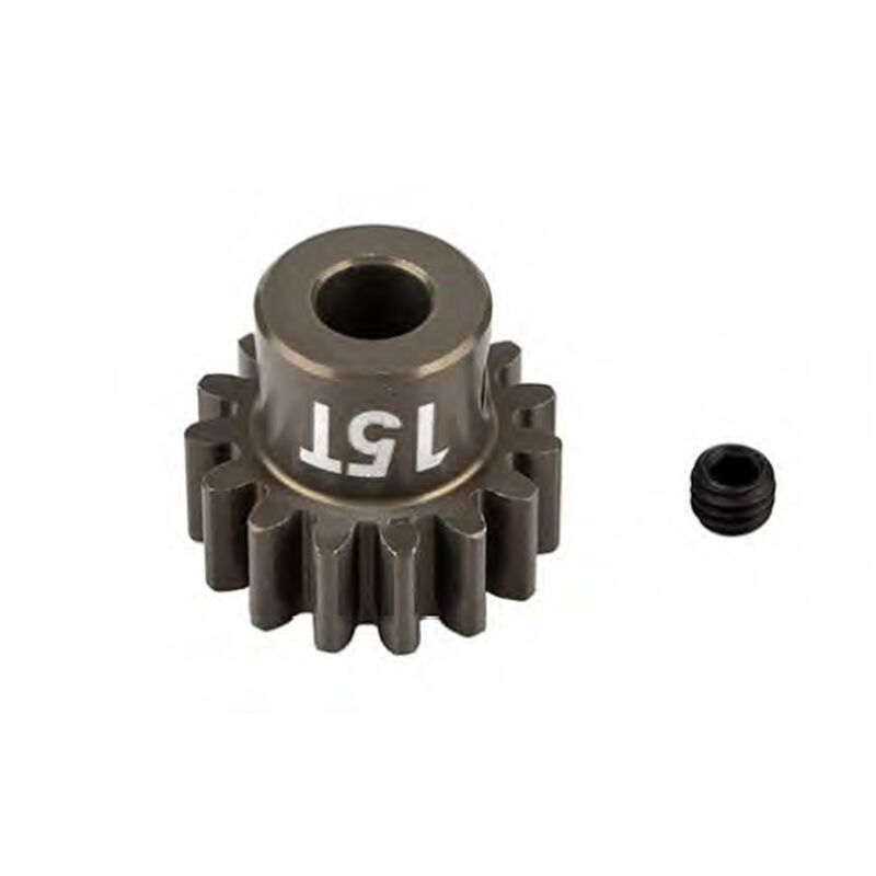 FT Pinion Gear, 15T, MOD 1, 5mm Shaft, Aluminum