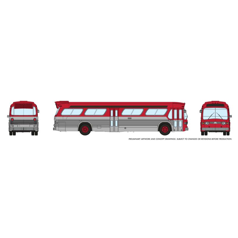 N 1/160 New Look Bus - Generic Red