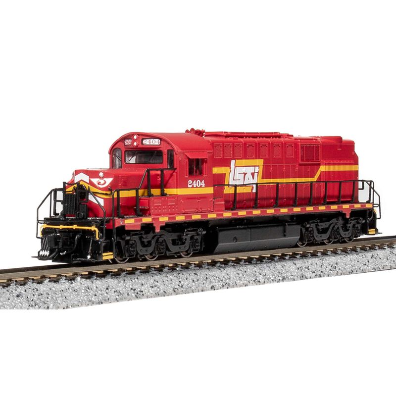 N Alco RSD-15 Locomotive, Red/Yellow/White, Paragon4, LS&I #2404