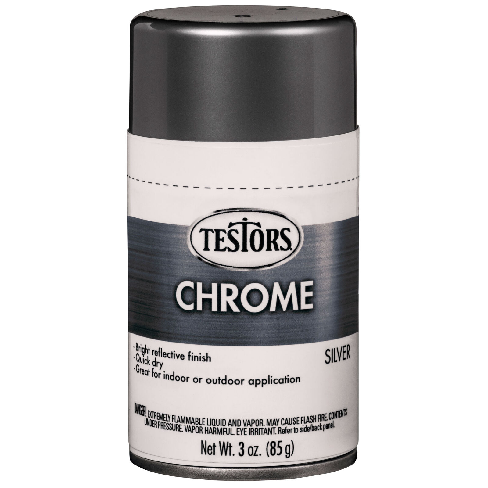 Testors Craft 3oz Chrome Spray, Silver