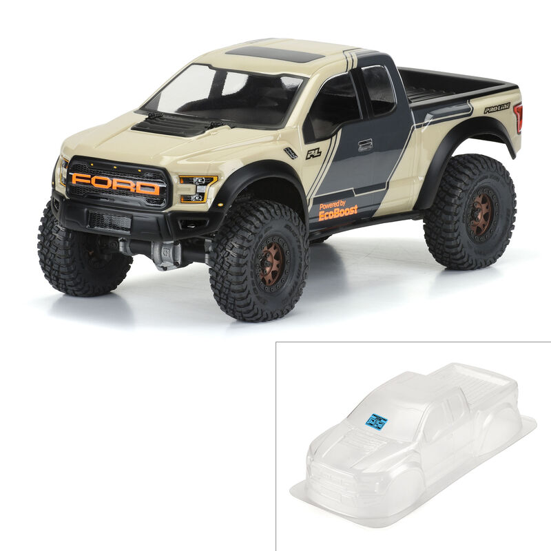 1/10 2017 Ford F-150 Raptor Clear Body 12.3" (313mm) WB Crwlrs