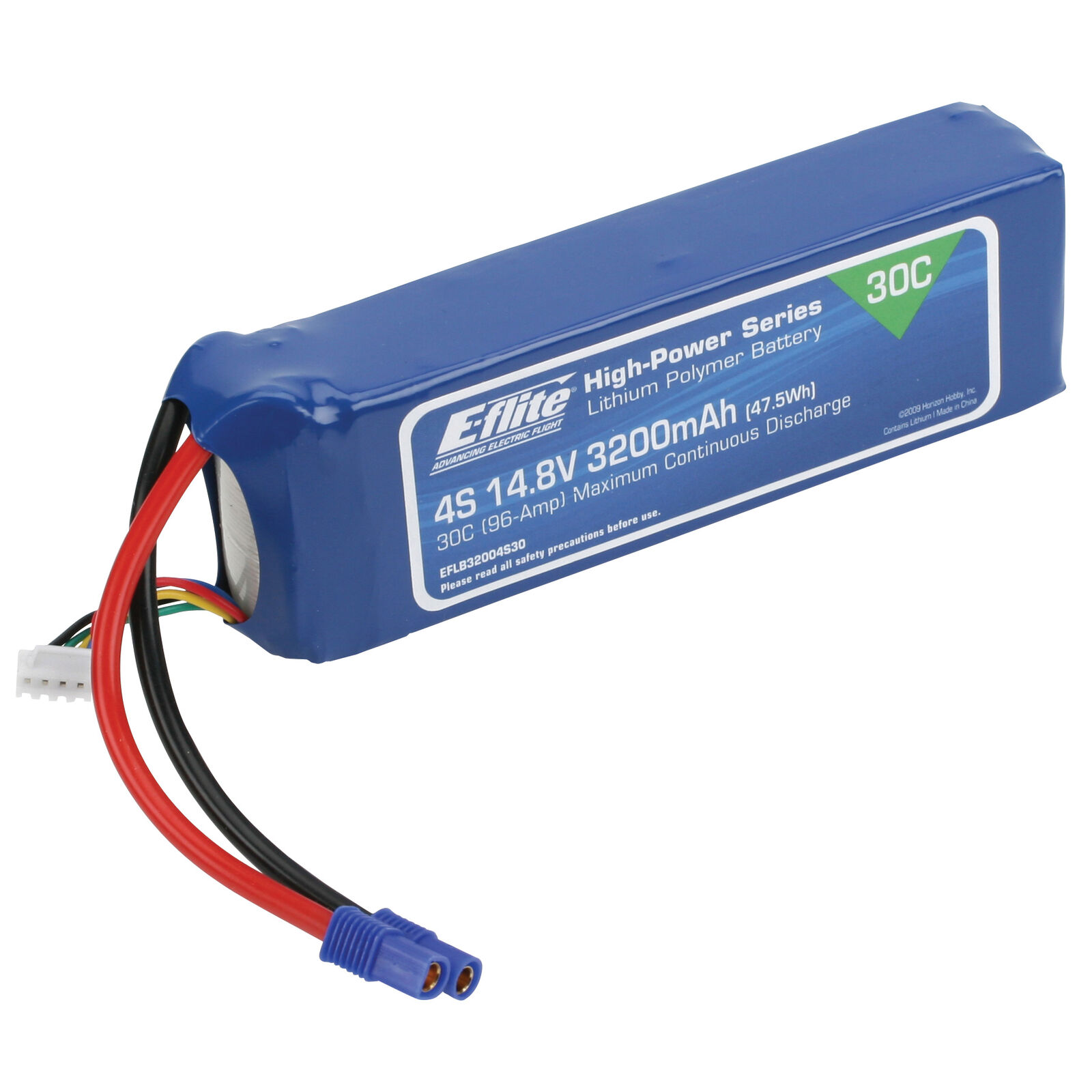 14.8V 3200mAh 4S 30C LiPo Battery: EC3