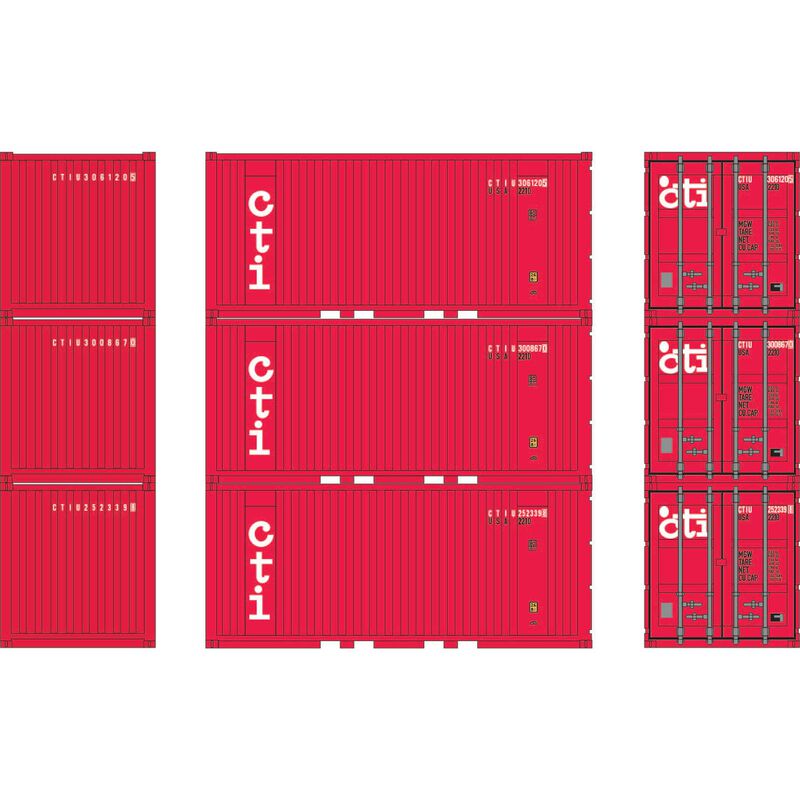 HO 20' Corrugated Container, CTIU (3)