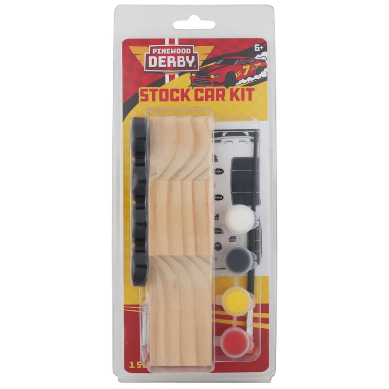 Boy Scouts of America Craft Kit, Muscle Car, PreCut (Car Body, 4 Black Wheels, 4 Axle Nails, Numbers Decals)