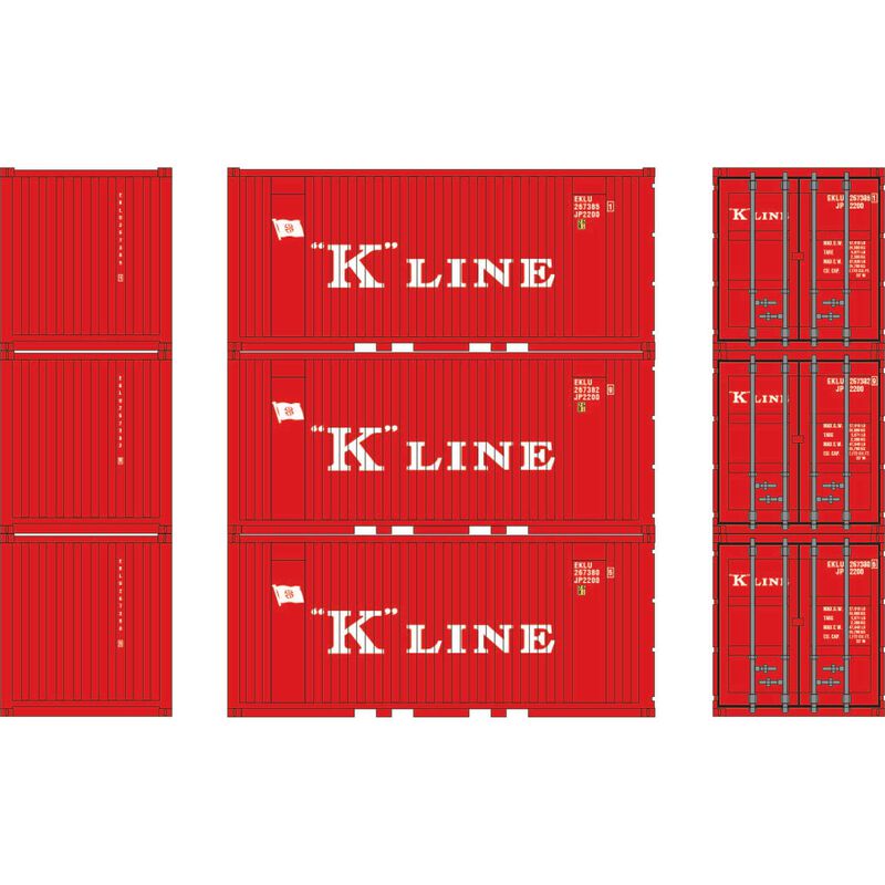 HO 20' Corrugated Container, EKLU (3)