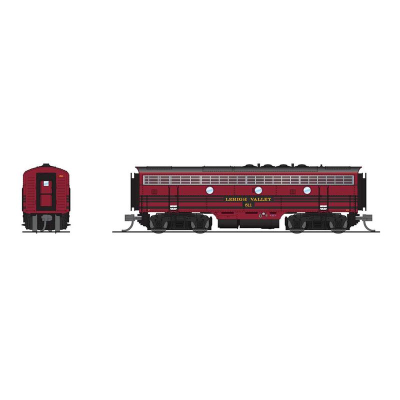 N EMD F3B Locomotive, LV 513, Cornell Rd, Black Stripes