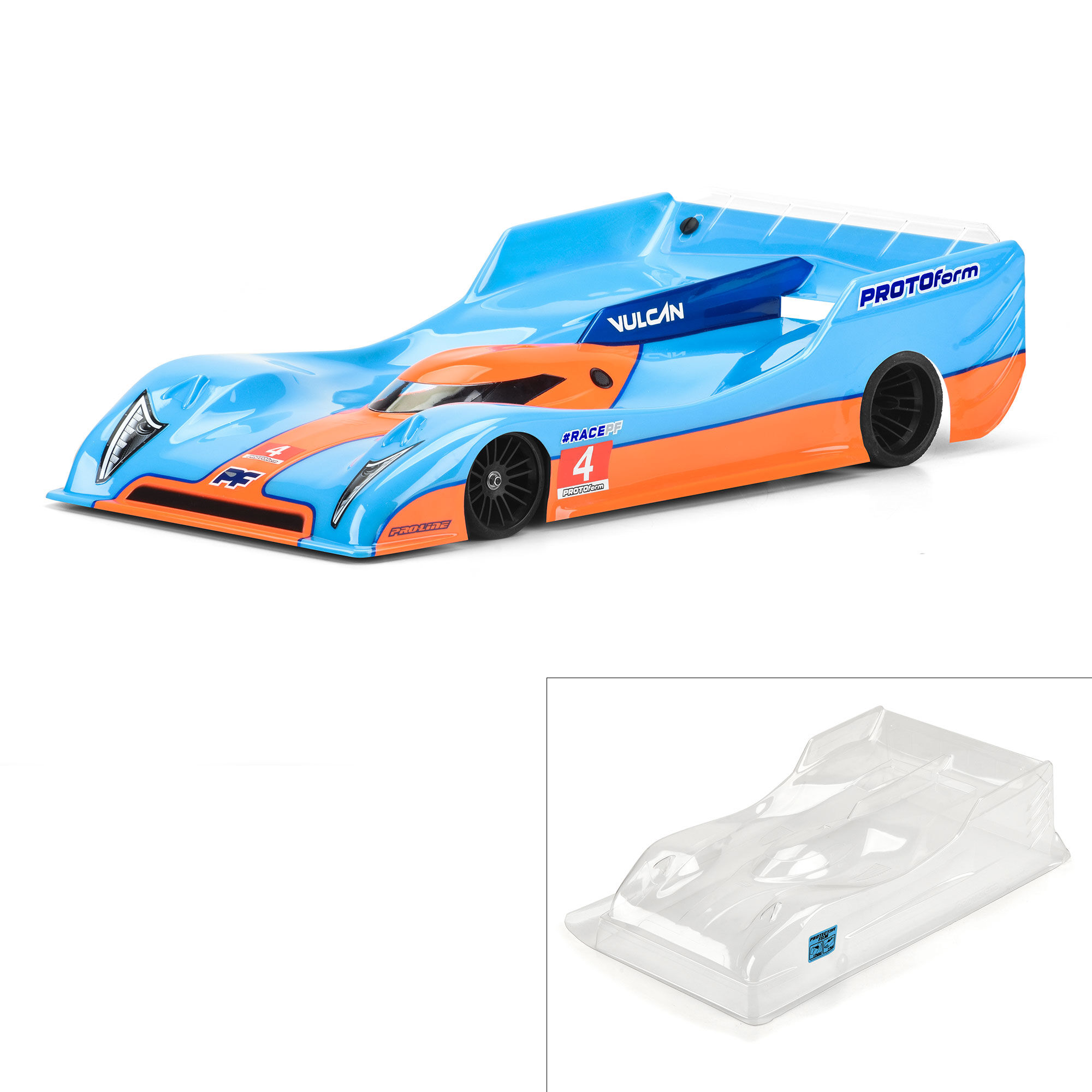 PROTOform 1/10 Vulcan Regular Weight Clear Body: 235mm Pan Car