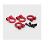 1/10 Scale Aluminum Red Tow Shackle D-Rings (4)