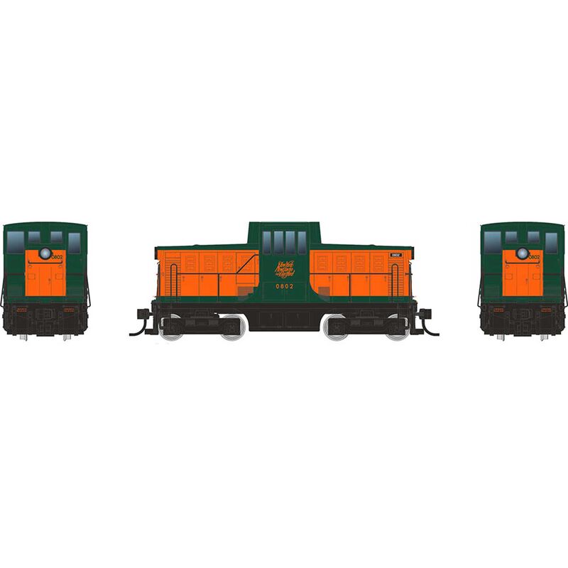 HO GE 44 Tonner Switcher Locomotive, NH Warm Orange #0801