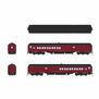 HO B&M Baggage-Combine Car #3608, Maroon Scheme