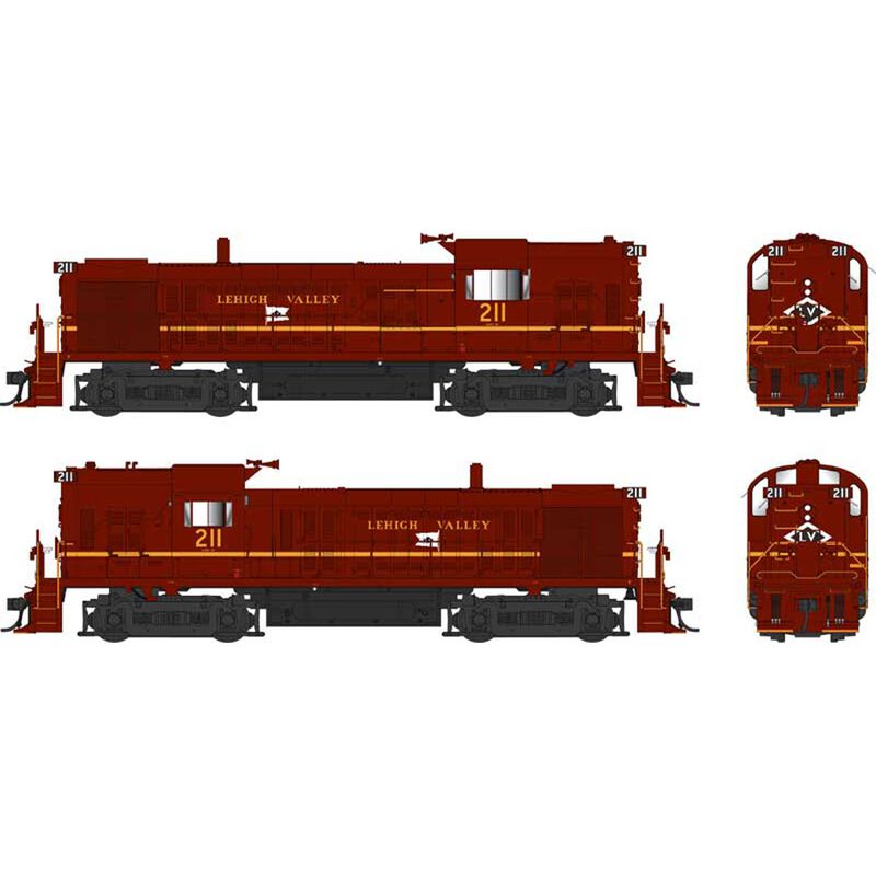 HO ALCo RS3 Hammerhead Locomotive DCC & Sound LV 211 Tuscan