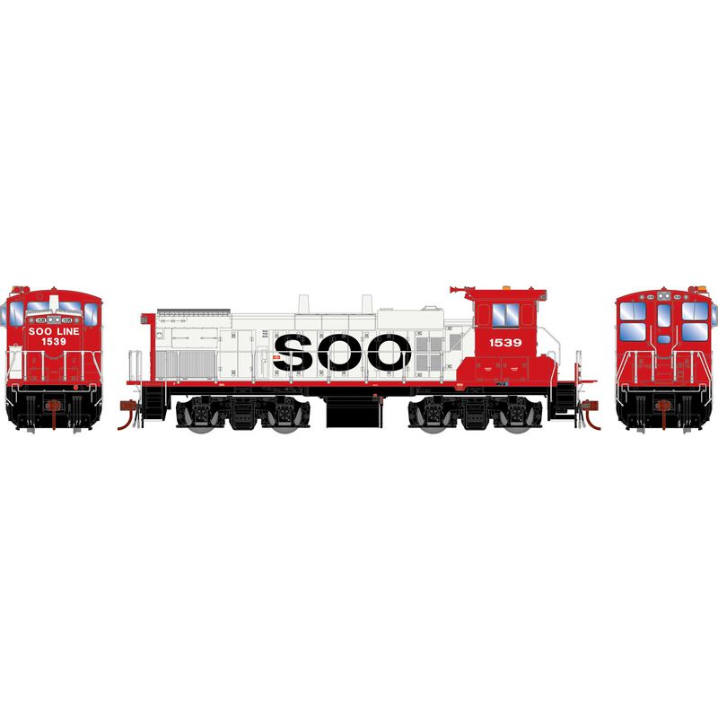 HO MP15AC Locomotive with DCC & Sound, SOO #1539