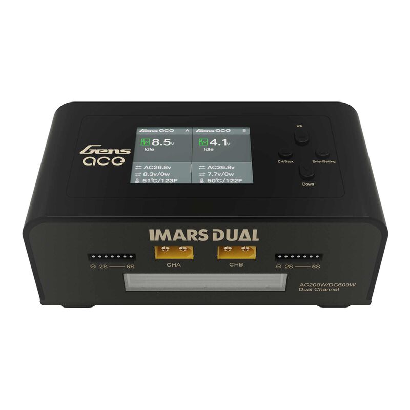 IMars 15A Dual Channel 200W AC/DC Multicharger: Black