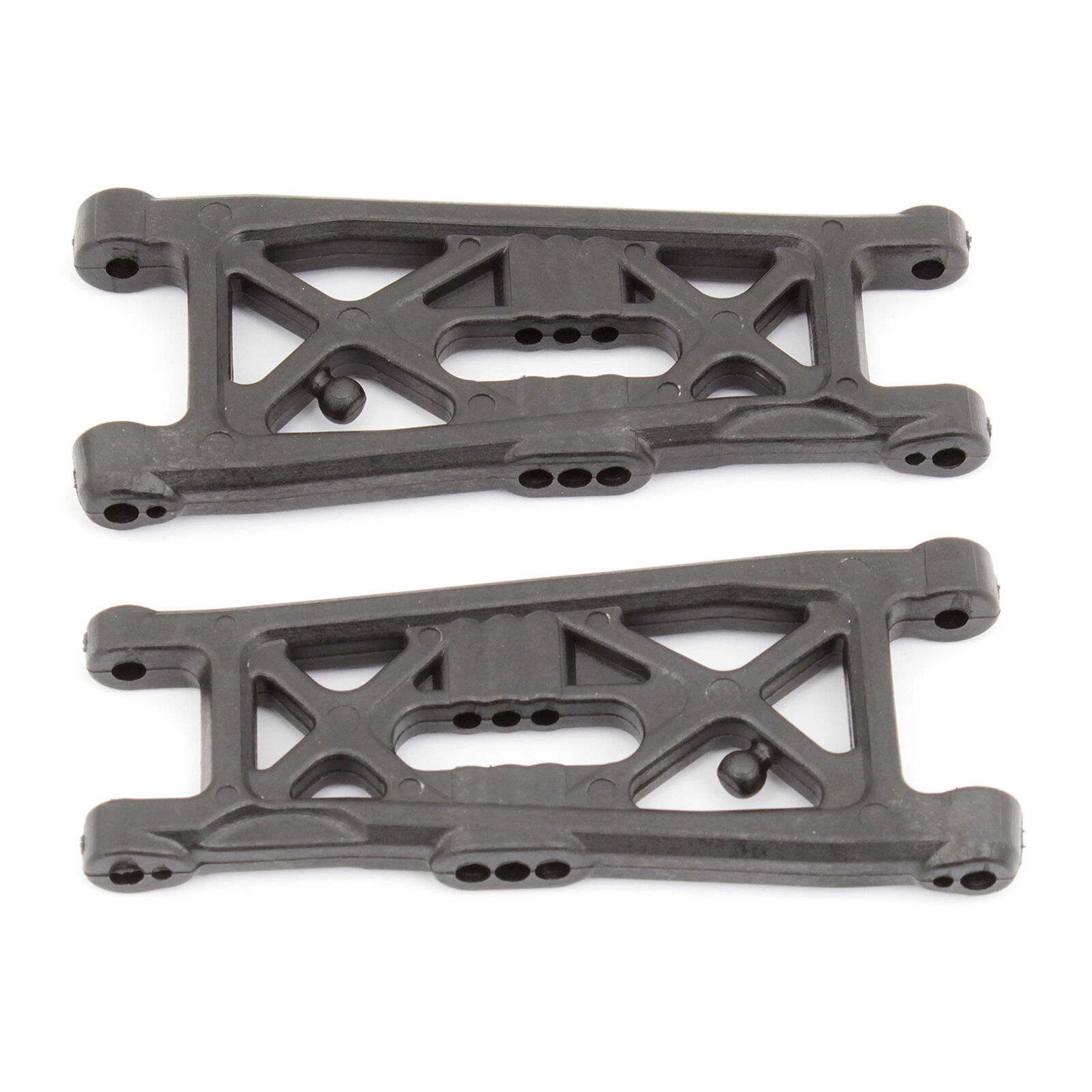 RC10B6 FT Front Suspension Arms, flat/carbon fiber