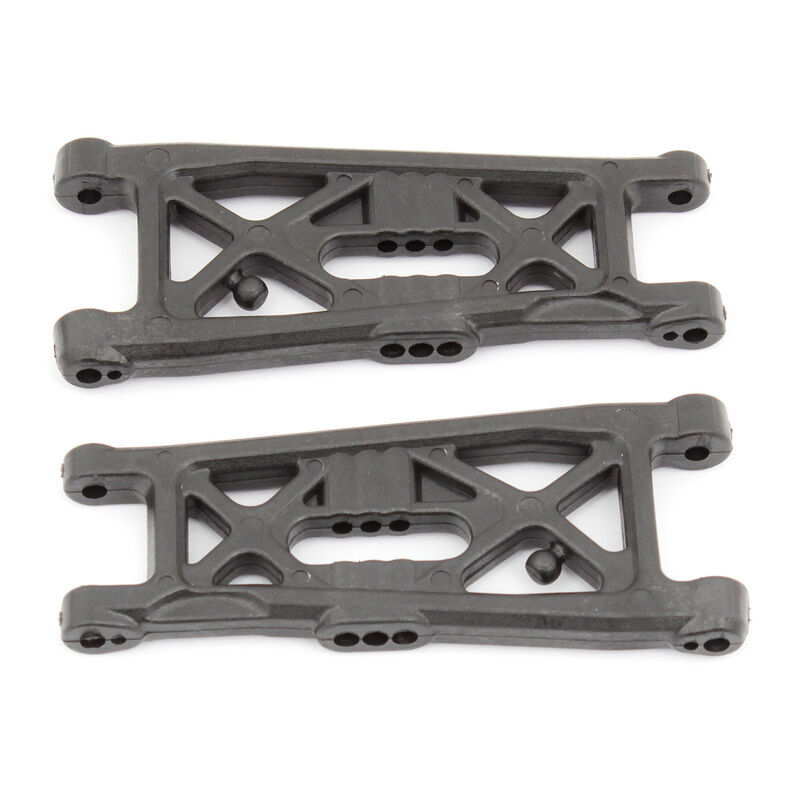 RC10B6 FT Front Suspension Arms, flat/carbon fiber