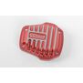 Alum Diff Cover: MST 1/10 CMX with Jimny J3 Body, Red