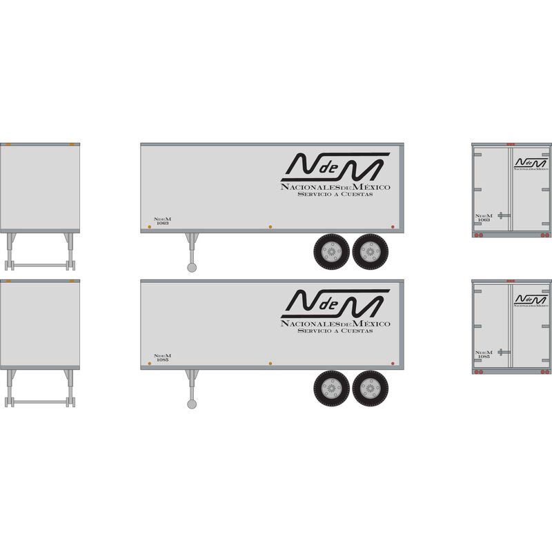 HO 25' Trailers, NdeM #1063, #1085 (2)