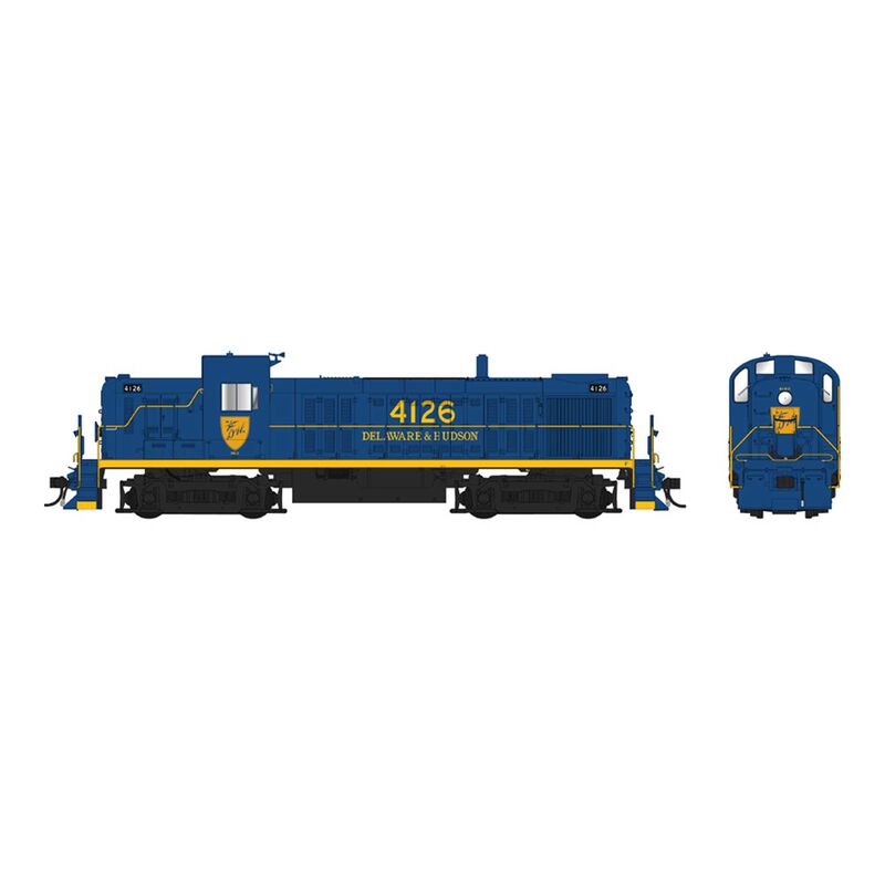Alco RS-3 Locomotive D&H Solid Blue Phase 1 #4118 w/Snd