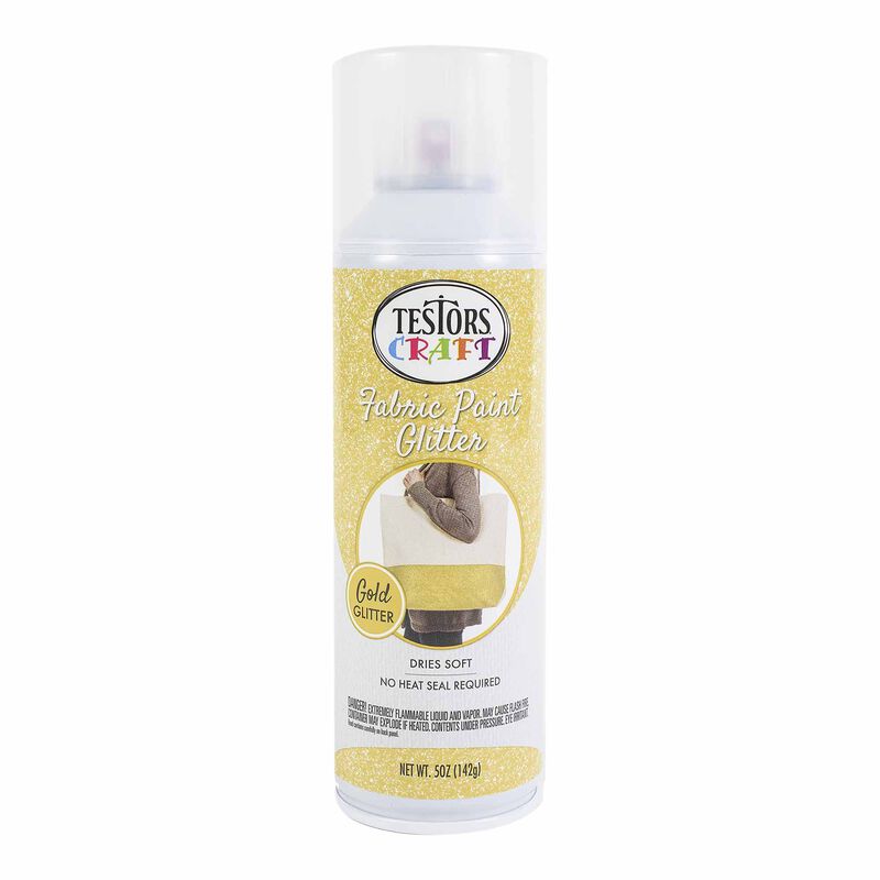 Testors Craft Fabric Spray Paint, 5 oz, Gold