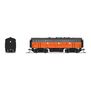 N EMD F7B Locomotive, MILW 114B, Orange & Black