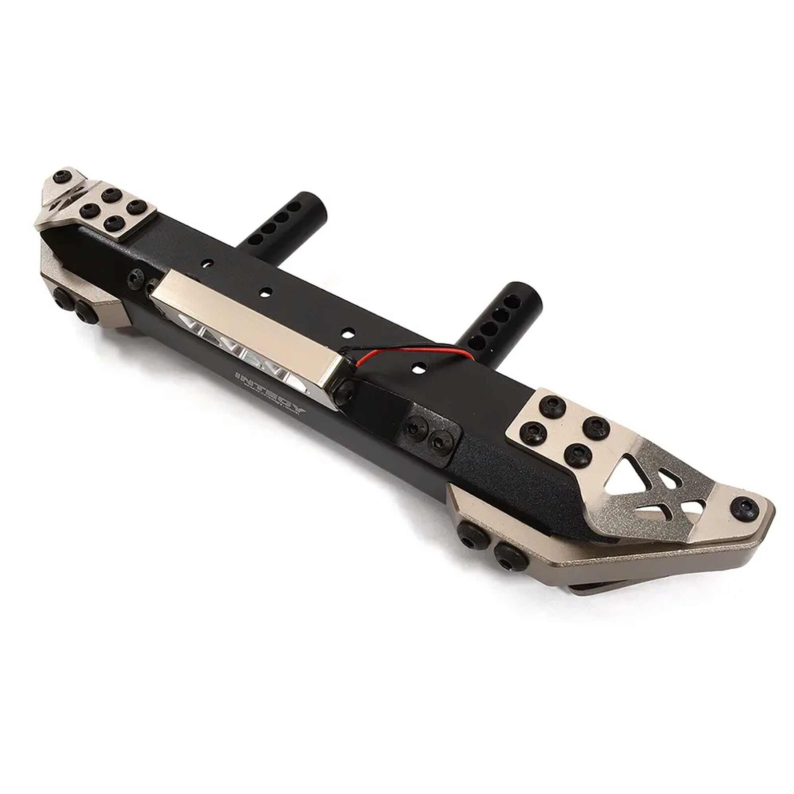 Front Alloy Bumper with LED: Axial SCX6 JLU Wrangler