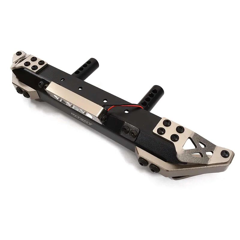 Front Alloy Bumper with LED: Axial SCX6 JLU Wrangler