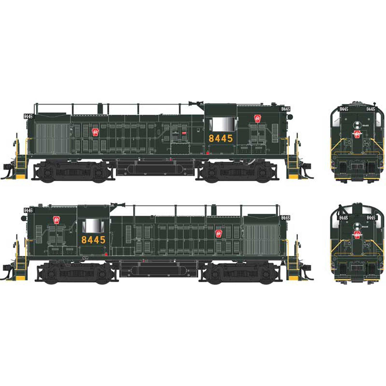 HO ALCo RS3 Hammerhead Locomotive PRR 8445 Decal Typhon