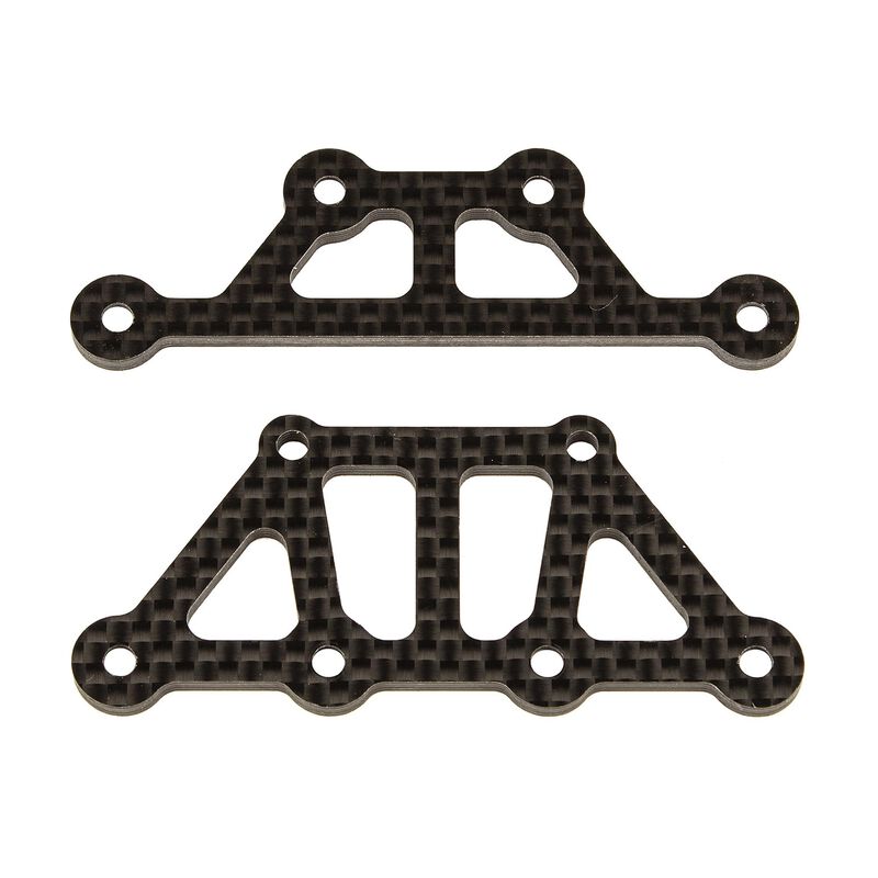 Factory Team Carbon Fiber Top Plates, 1/10 Team Associated Apex2 Rally