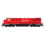 HO GE ES44AC Locomotive with DCC & Sound, CP #9368 Action Red