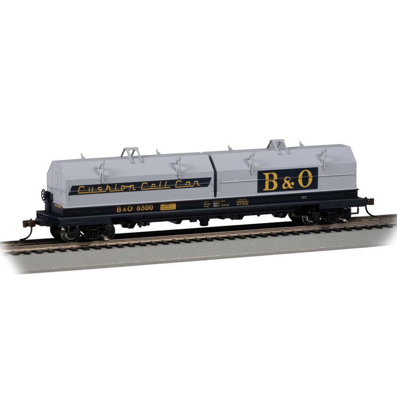 HO 55' Steel Coil Car w/ Coil Load & Angled Hood - Baltimore & Ohio® #8300