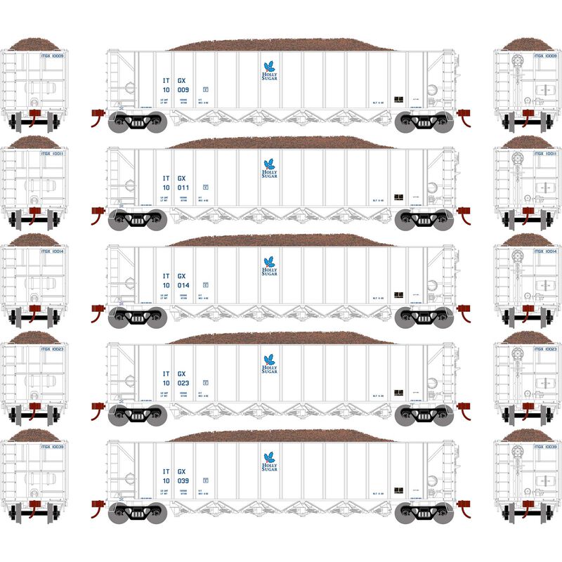 HO RTR 5Bay Rapid Discharge Hopper ITGX White#3(5)
