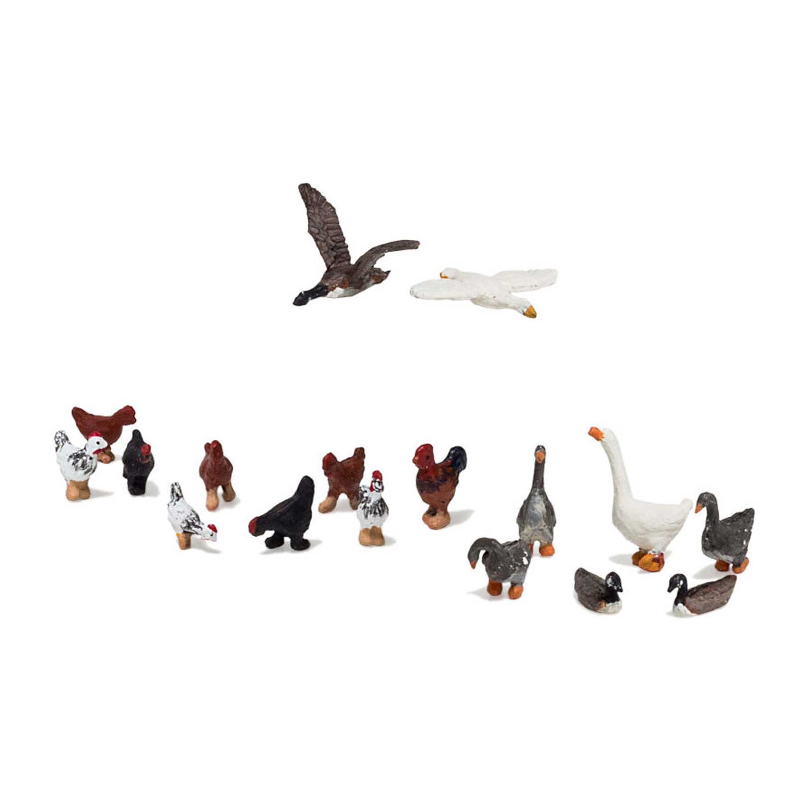 HO Geese and Chickens