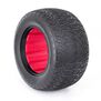 1/10 Chain Link Tires, Ultra Soft with Red Inserts (2): Stadium Truck