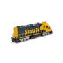 HO GP39-2u Locomotive with DCC & Sound, ATSF #3409