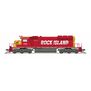 N, EMD SD40-2, Rock Island 4797, Red & Yellow, No-Sound / DCC-Ready
