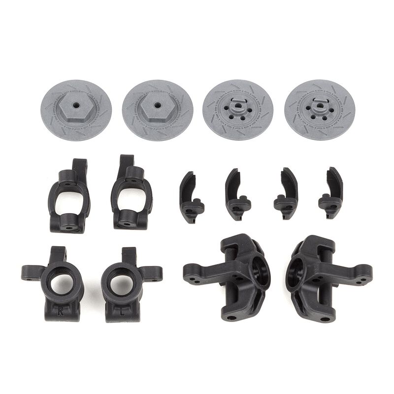 Steering & Caster Blocks, Rear Hubs, 1/14 Team Associated Reflex 14R