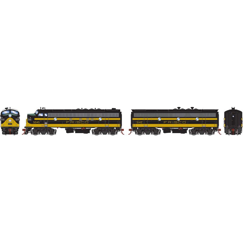 HO FP7A F9B SLSF Black & Yellow #5045 #5142