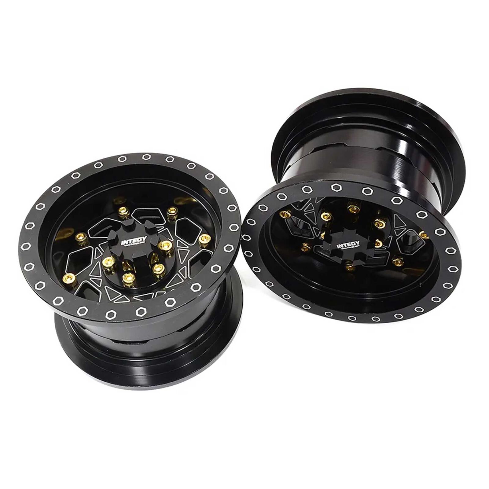 Billet Machined 8 Spoke Alloy Wheels (2): Axial SCX6