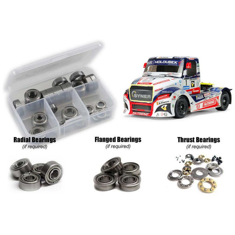 Metal Shielded Bearing Kit, 1/14 Tamiya Buggyra Fat Fox