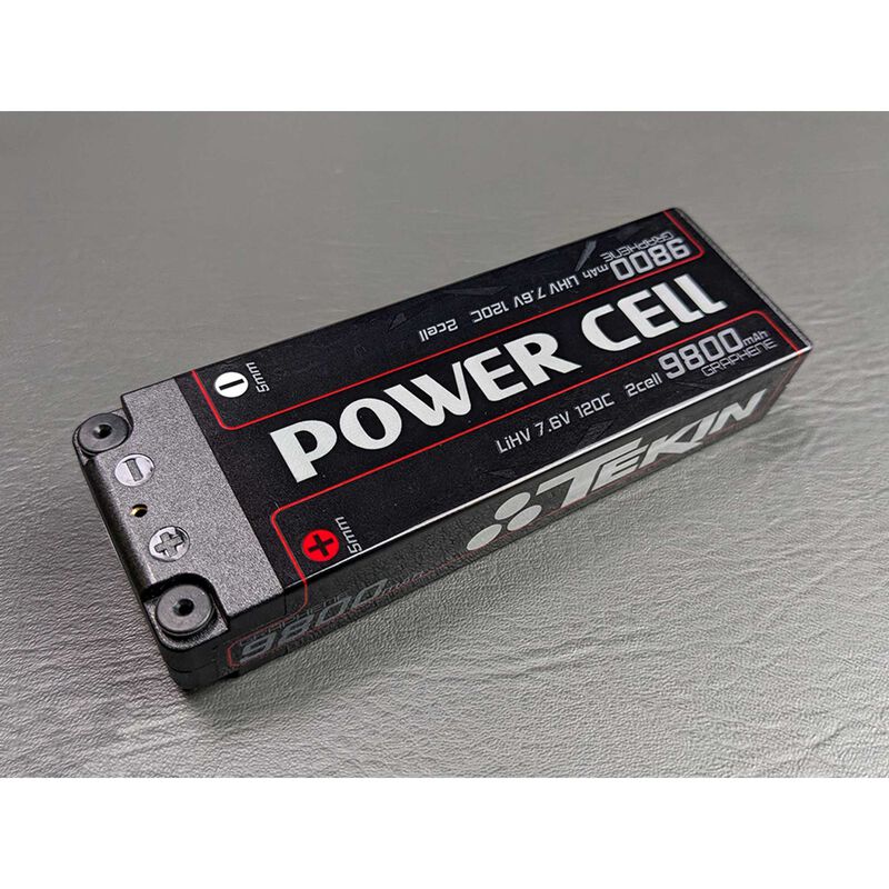 7.6V 9800mAh 2S 140C Stick LiHV Battery: 5mm bullets