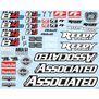 Decal Sheet, 1/8 Team Associated RC8B4