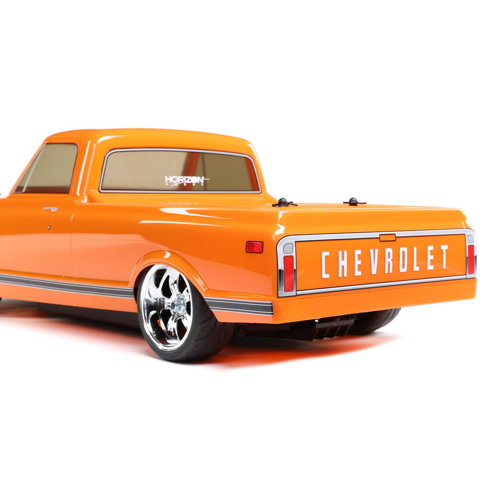 Losi 1/10 1972 Chevy C10 V100 AWD Pickup Truck Brushed RTR, Orange