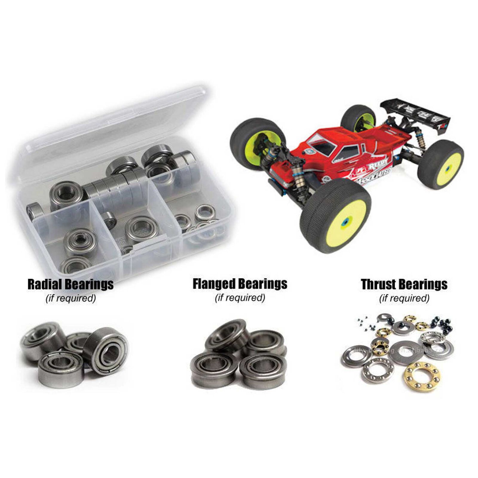 Associated RC8T4e 1/8th (#80948) Metal Shielded Bearing Kit