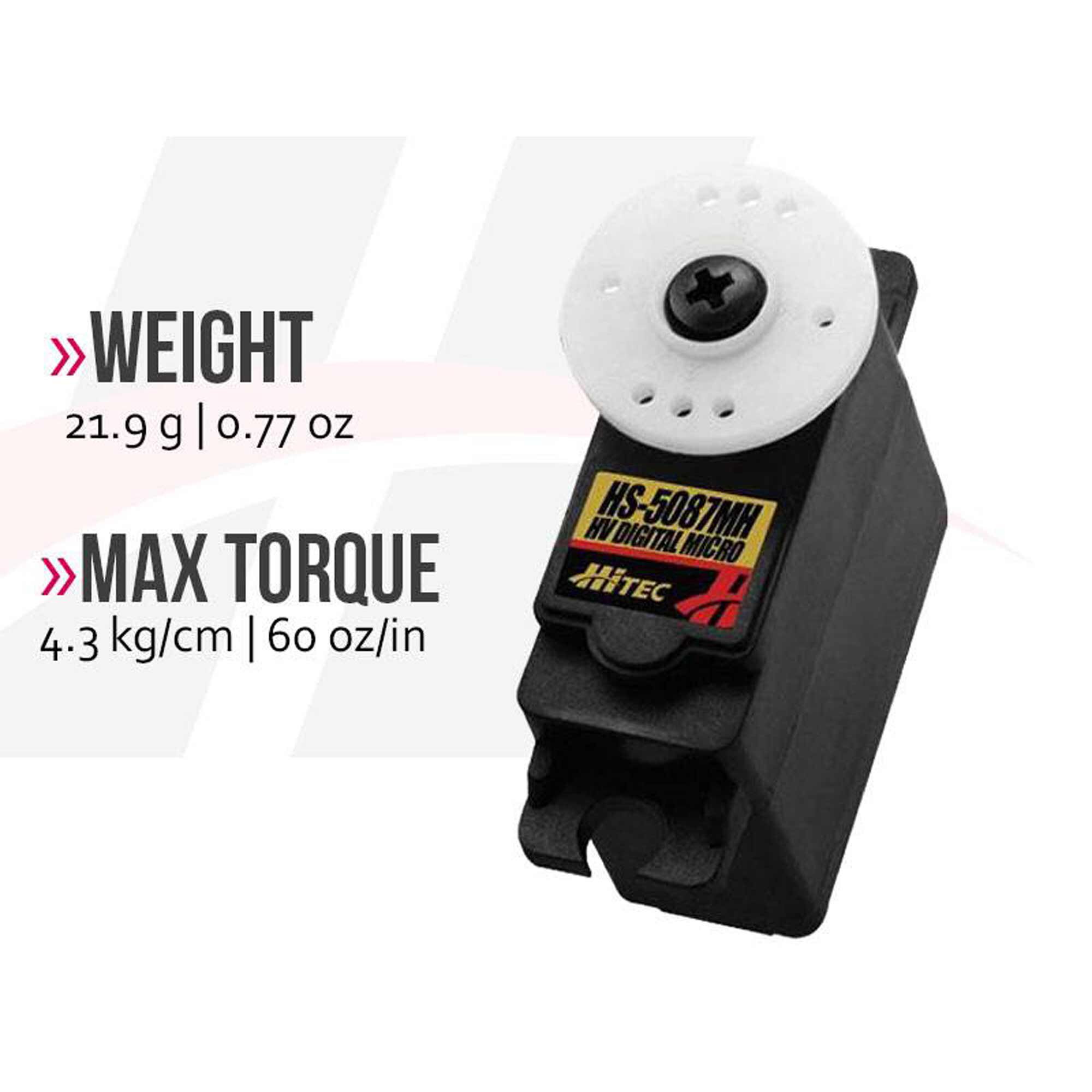 Hitec RCD Inc. HS-5087MH Micro Digital HV Metal Gear Servo | Tower
