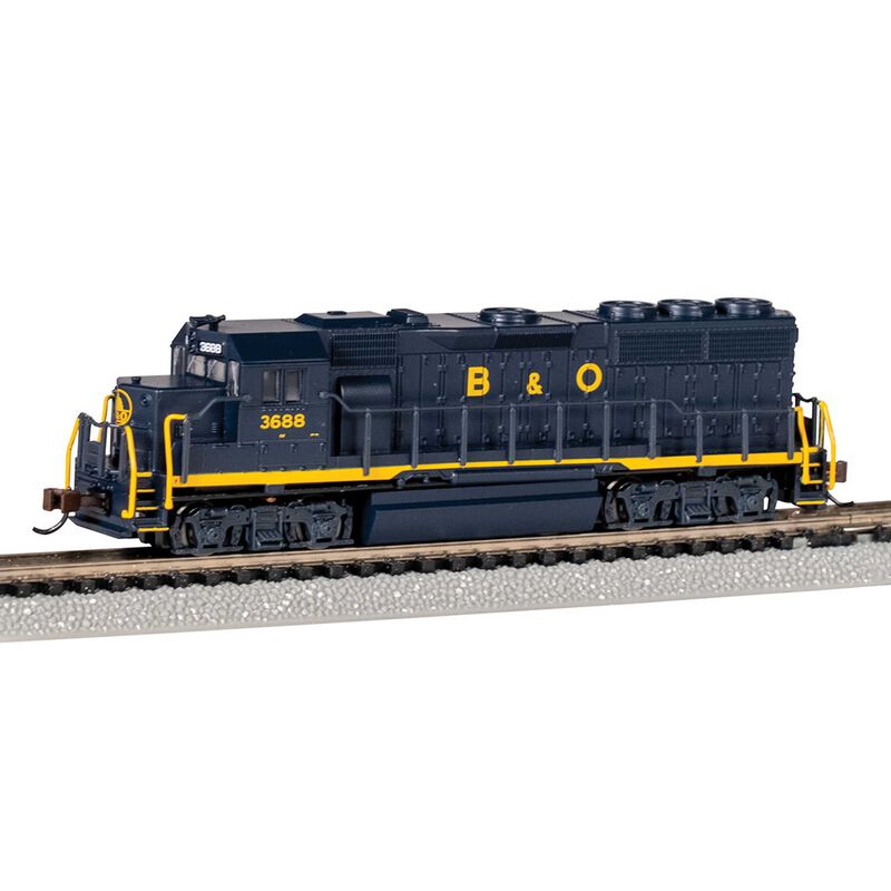 EMD GP40 Diesel Locomotive - B&O® #3688 (with dynamic brakes) - N Scale