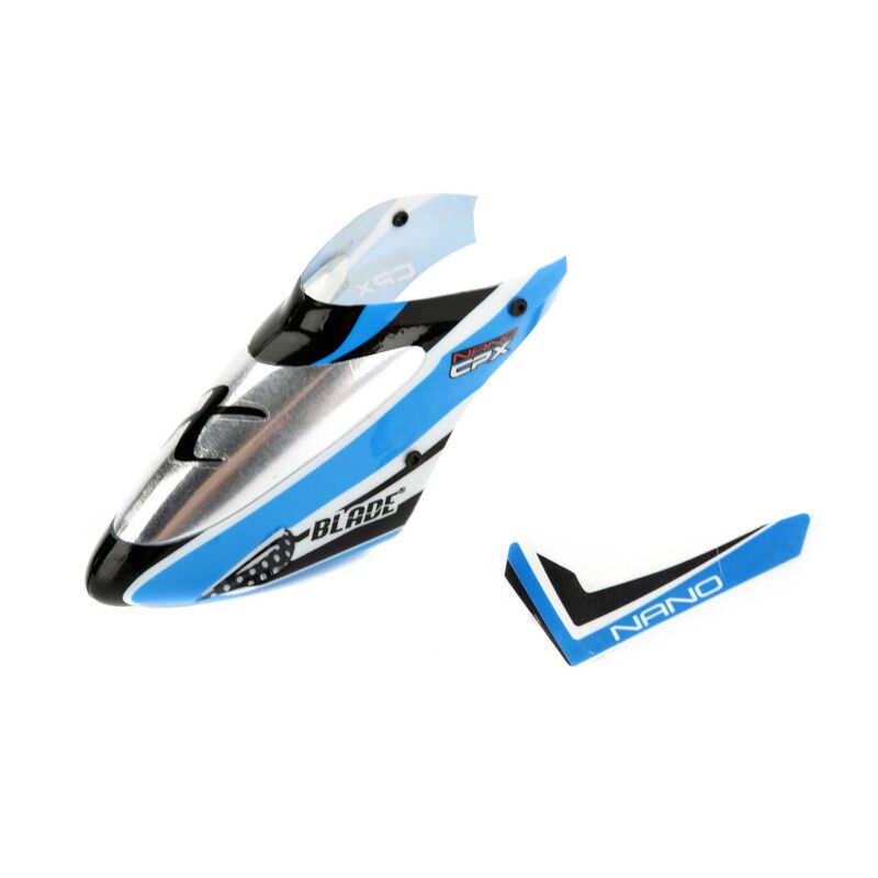 Complete Blue Canopy with Vertical Fin: Nano CP X